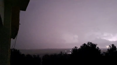 Diyarbakır’da şimşekler geceyi gündüze çevirdi
