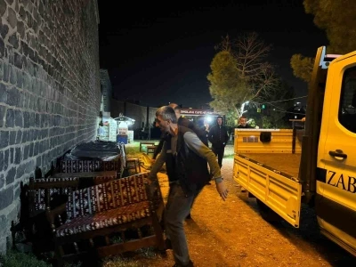 Diyarbakır’da sur diplerini işgal eden işyeri tahliye edildi
