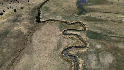 Doğa harikası Güzeldere kuraklığın pençesinde
