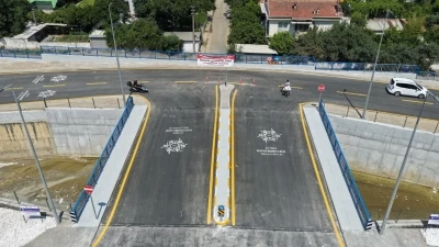 Doğu Aydın Bulvarı ve Tabakhane Deresi K&ouml;pr&uuml;s&uuml; Projesi&rsquo;nde &ccedil;alışmalar tamamlandı
