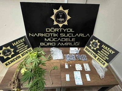 D&ouml;rtyol&rsquo;da uyuşturucu operasyonu: 2  g&ouml;zaltına
