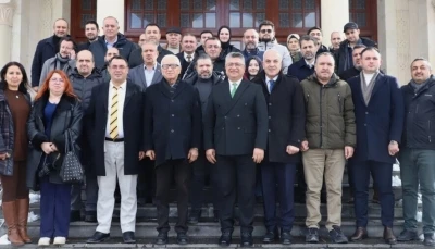 DP&Uuml; Rekt&ouml;r&uuml; Kızıltoprak gazetecilerle bir araya geldi
