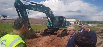 DSİ b&ouml;lge m&uuml;d&uuml;r&uuml; Kotan, Ardahan&rsquo;da &ccedil;alışmaları yerinde inceledi
