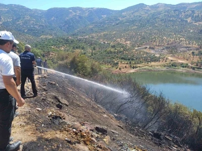 Dumanı gören bölgeye koştu, yangın kısa sürede söndürüldü
