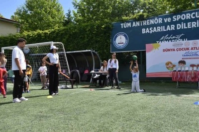 D&uuml;nya &Ccedil;ocuk Atletizm G&uuml;n&uuml;&rsquo;nde 200 &ccedil;ocuk sporla buluştu