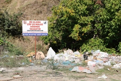 Duyarsız vatandaşlar uyarı tabelalarına aldırış etmedi
