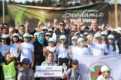 Düzce’de 43 bin 563 fidan toprakla buluştu
