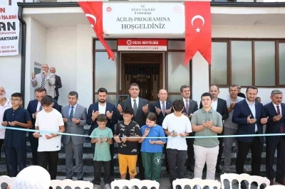 Düzce’de depremde yıkılan bir cami daha yeniden inşa edildi

