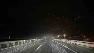 D&uuml;zce&rsquo;de kar yağışı başladı
