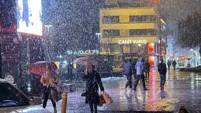 D&uuml;zce&rsquo;de kar yağışı etkili oluyor
