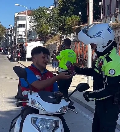 Düzce’de kask takana çerez, takmaya ceza
