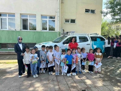 D&uuml;zce&rsquo;de miniklere sağlık ve hareket bilinci aşılandı
