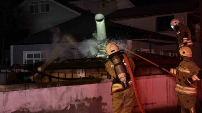 D&uuml;zce&rsquo;de r&uuml;zgarın etkisi ile &ccedil;ıkan yangın b&uuml;y&uuml;meden s&ouml;nd&uuml;r&uuml;ld&uuml;
