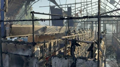 Düzce’deki orman yangınında keçi üretim çiftliği küle döndü
