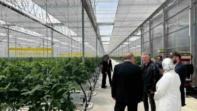 D&uuml;zce&rsquo;den Seracılık İhtisas Organize Tarım B&ouml;lgesi&rsquo;nde inceleme
