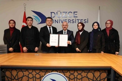 D&uuml;zce &Uuml;niversitesi T&Uuml;GVA ile iş birliği protokol&uuml; imzaladı
