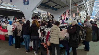 Edirne&rsquo;de Balkan Pazarı yeniden a&ccedil;ıldı: Esnaf umutlu
