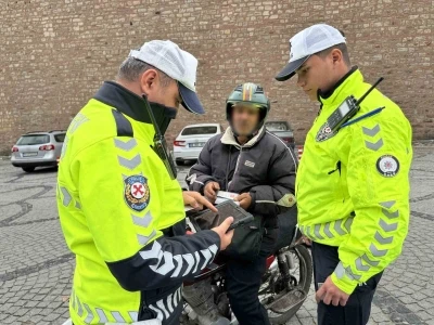 Edirne’de motosiklet denetimi
