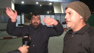 Edirne&rsquo;de tahliye sevinci kameralara yansıdı: Koşarak &ccedil;ıkıp r&ouml;portaj arasına girdi
