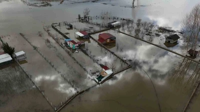 Edirne&rsquo;de taşkının izleri havadan g&ouml;r&uuml;nt&uuml;lendi
