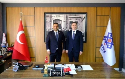 Edremit&rsquo;ten Altıeyl&uuml;l&rsquo;e vefa ve dostluk ziyareti
