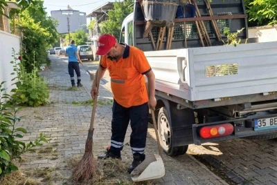 Efeler Belediyesi&rsquo;nden sokaklarda temizlik &ccedil;alışması
