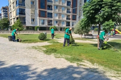 Efeler&rsquo;de parklar ve yeşil alanlar bakımdan ge&ccedil;iriliyor
