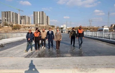 Eğri&ccedil;ay K&ouml;pr&uuml;s&uuml; şantiye alanı incelendi