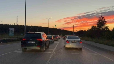 Ekişehir&rsquo;de g&uuml;n batımı g&ouml;rsel ş&ouml;len sundu

