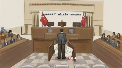 Ekrem İmamoğlu’nu mahkeme salonunda resmetti
