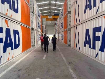 Elazığ AFAD lojistik deposunda inceleme
