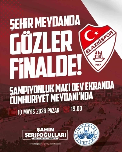 Elazığ&rsquo;da dev ekran kurulacak
