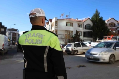 Elazığ’da yoğun bölgelerde trafik denetimi

