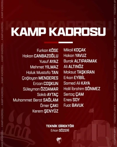 Elazığspor, Bursa&rsquo;ya 23 futbolcuyla gitti
