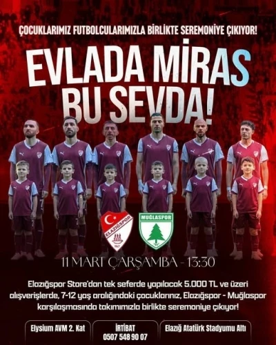 Elazığspor&rsquo;dan seremoni a&ccedil;ıklaması

