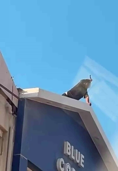 Elindeki bıçakla korku dolu anlar yaşatan şahsı ekipler ikna etti
