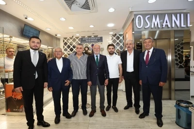 Elitaş ve Büyükkılıç, Kazancılar Çarşısı’nı ziyaret etti
