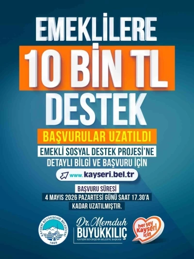 Emeklilere 10 bin TL destek başvuru s&uuml;resi uzatıldı
