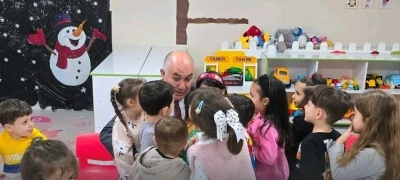 Emeksiz anaokulunda miniklerle buluştu
