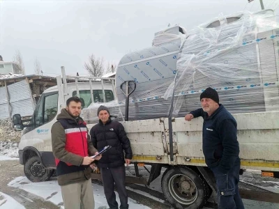 Emet&rsquo;te Tarımsal Kalkınma Kooperatifine 3 bin litre kapasiteli s&uuml;t soğutma tankı
