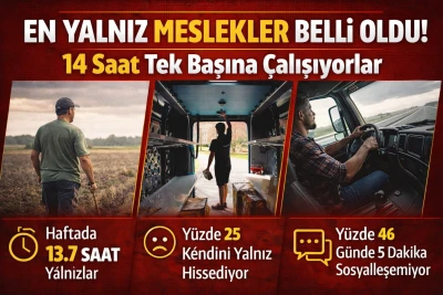 En Yalnız Meslekler A&ccedil;ıklandı: G&uuml;n&uuml;n 14 Saatini Tek Başına Ge&ccedil;iriyorlar