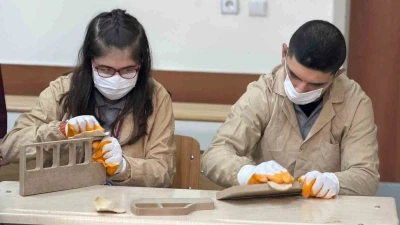 Engelleri ahşapla aşıyorlar: Siverek&rsquo;te &ouml;ğrencilerden sanata dokunuş
