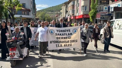 Engelliler Haftası dolayısıyla farkındalık y&uuml;r&uuml;y&uuml;ş&uuml; yapıldı
