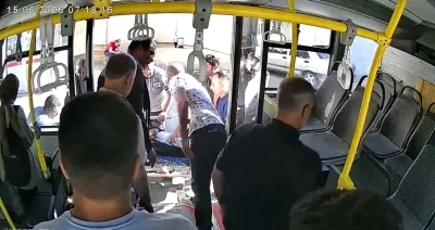 Epilepsi n&ouml;beti ge&ccedil;iren yolcuyu hastaneye yetiştiren belediye otob&uuml;s&uuml; şof&ouml;r&uuml; taktir topladı
