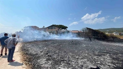 Erdek’te arazi yangını kısa sürede söndürüldü: Can ve mal kaybı yaşanmadı
