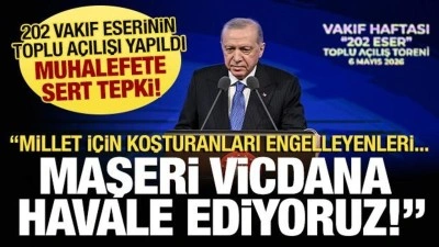 Erdoğan'dan muhalefete: Haraca g&ouml;z yumanları maşeri vicdana havale ediyoruz