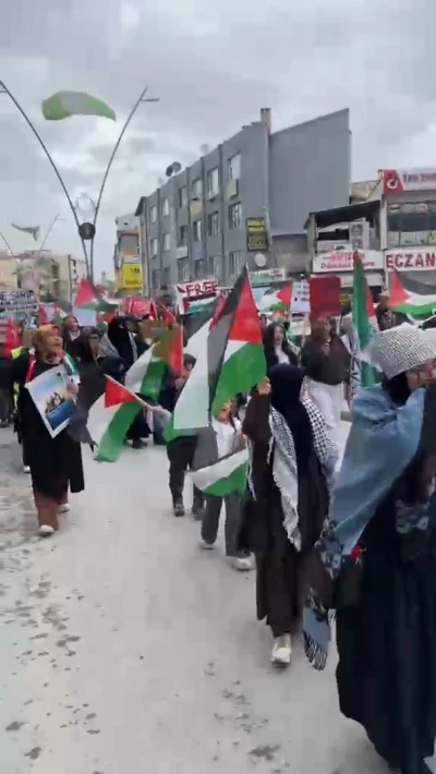 Ereğli&rsquo;de Filistin&rsquo;e destek y&uuml;r&uuml;y&uuml;ş&uuml;
