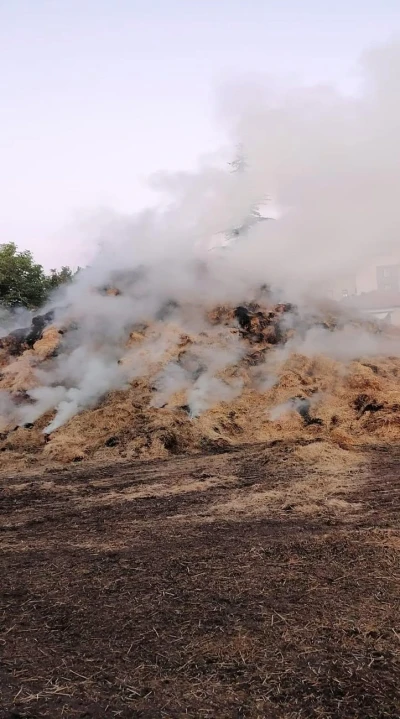 Ereğli’de saman balyası yangını
