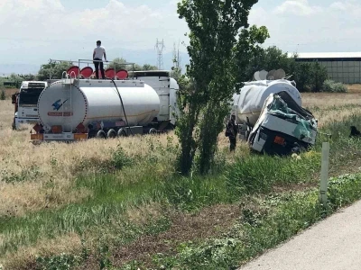 Ereğli&rsquo;de tanker şarampole devrildi: 1 yaralı

