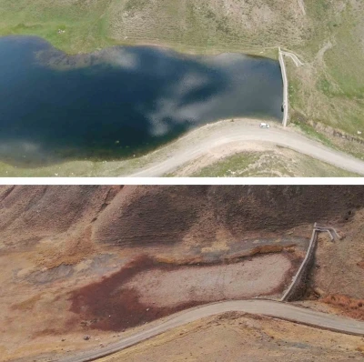 Erek Dağı’nın doğusundaki Antik Urartu Barajı kurudu
